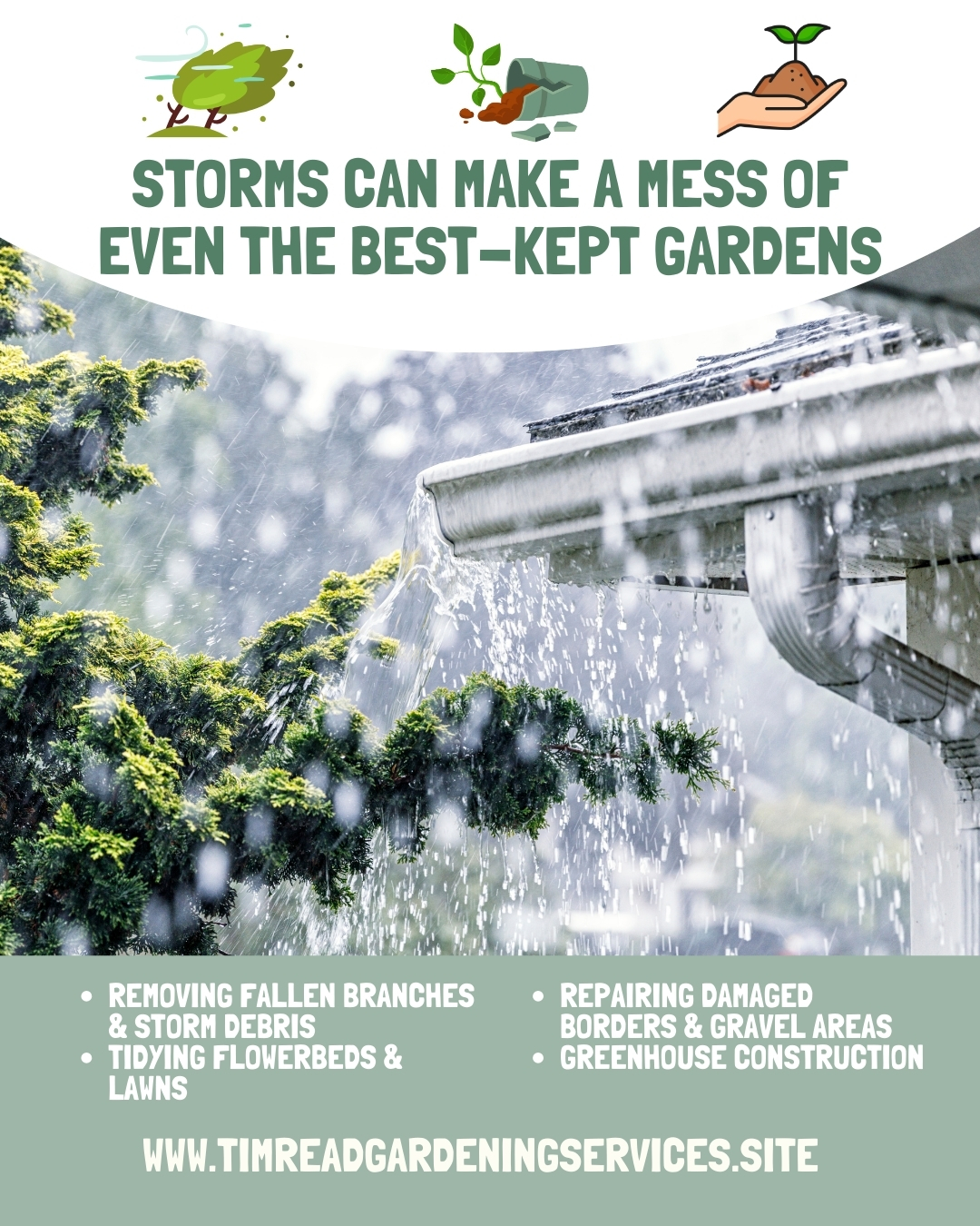 Storm Damage in the Garden ~ How to Clear Up and Protect Your Outdoor Space